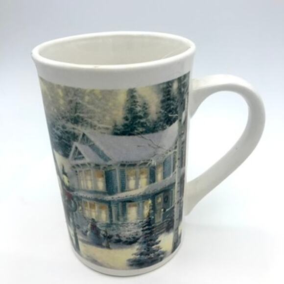 Thomas Kinkade Christmas Celebration Mug 2007 Designpac Gifts 16 oz - Picture 6 of 8